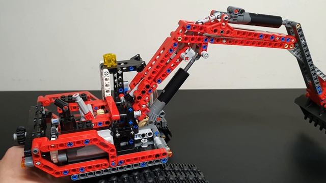 Lego Technic Excavator with power functions upgrade, set 8294 review смотреть онлайн