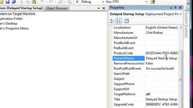 Simple Installer using Visual Studio 2005 смотреть онлайн