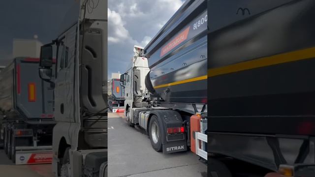 Отгрузка пяти полуприцепов самосвалов ООО «Актуальные решения доставки» #auflieger 🔥🔥🔥 смотреть онлайн