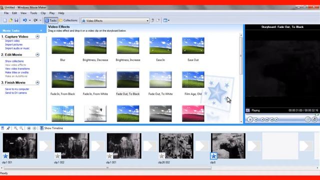 Windows Movie Maker - Effects and Transitions смотреть онлайн