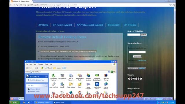 How To Remove Default Desktop Icons In XP смотреть онлайн