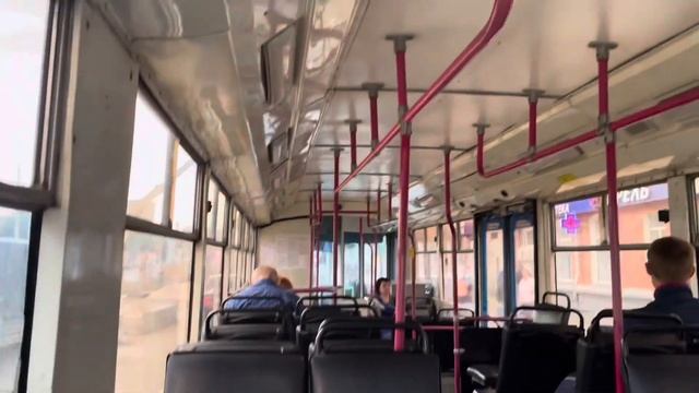 Поездка на троллейбусе Тролза-5275 «Оптима». смотреть онлайн