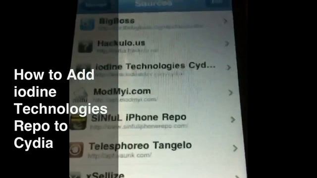 Add iodine Technologies Repo to Cydia Sources смотреть онлайн