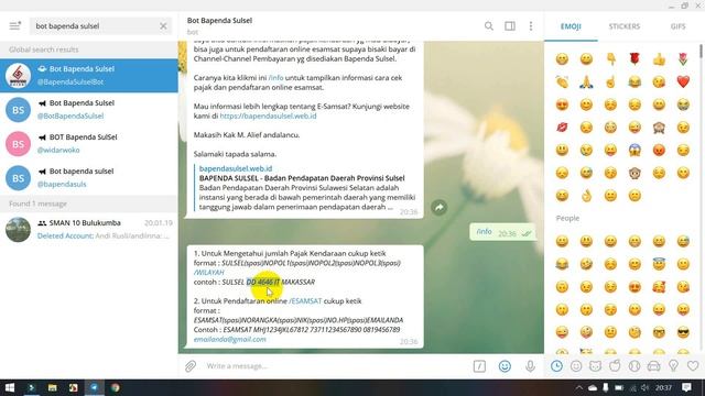 Cara Cek Nilai Pajak Kendaraan Pakai Bot Telegram смотреть онлайн