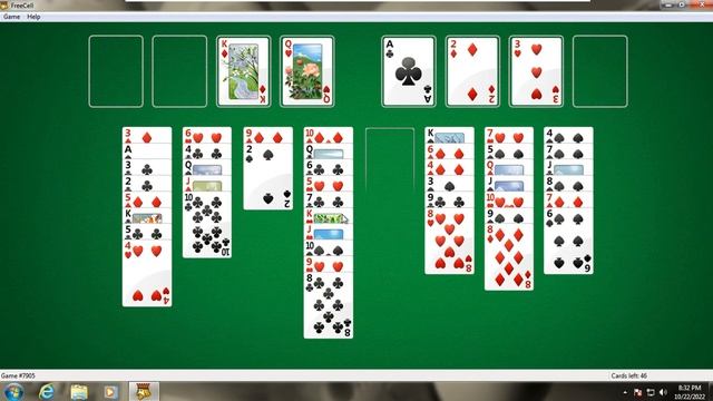 Playing FreeCell on Windows 7 (old video) смотреть онлайн