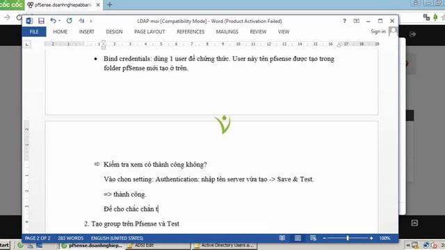 PfSense Firewall Configure LDAP Authentication