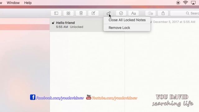 Lock Note On mac OS смотреть онлайн