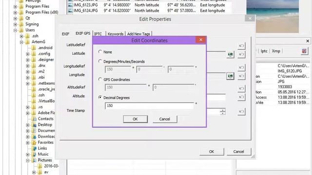 How to change GPS coordinates of image using Exif Pilot смотреть онлайн