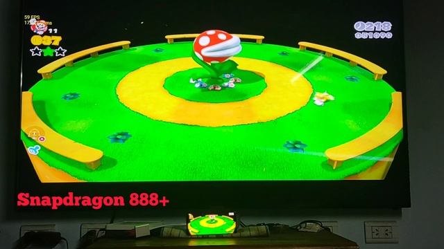 Skyline Edge v57 Super Mario 3D world en TV 65" jugable, snapdragon 888+ Moto G200 смотреть онлайн
