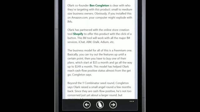 Headliner -- Windows Phone 7 RSS Reader смотреть онлайн