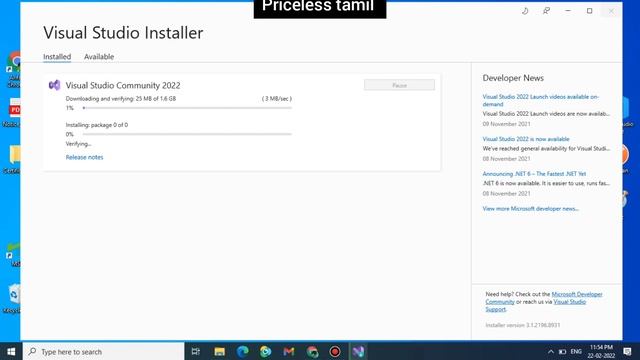 How to install visual studio 2022 with .Net | windows 10 смотреть онлайн