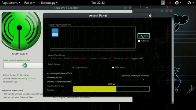 Fern Wifi cracker Kali Linux YouTube смотреть онлайн
