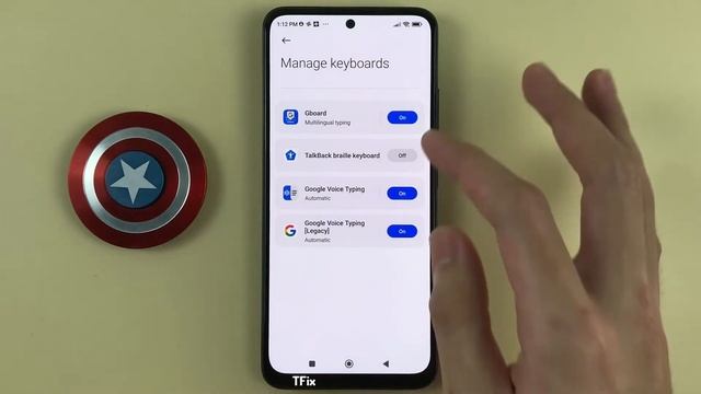 One-handed keyboard mode, change the keyboard size on Xiaomi Redmi Note 11 Android 12 смотреть онлайн