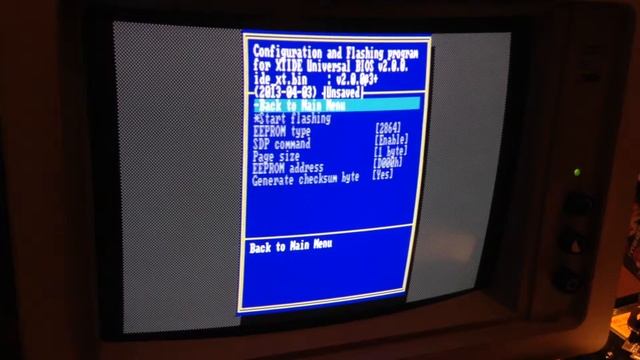 XT-CF-lite v4 EEPROM Flash with XTIDE Bios смотреть онлайн