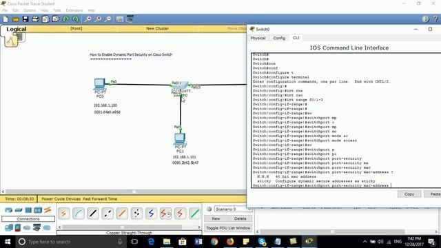 How to Enable Dynamic Port Security on Cisco Switch смотреть онлайн