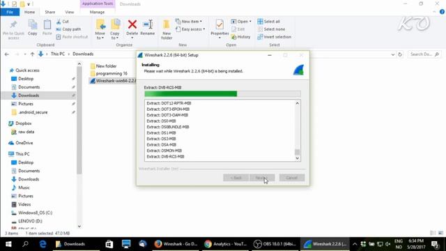Installing and running Wireshark on Windows 10 смотреть онлайн