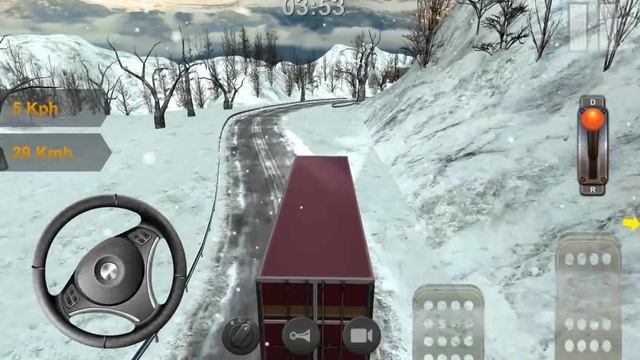Winter Road Trucker 3D - Overview, Android GamePlay HD смотреть онлайн
