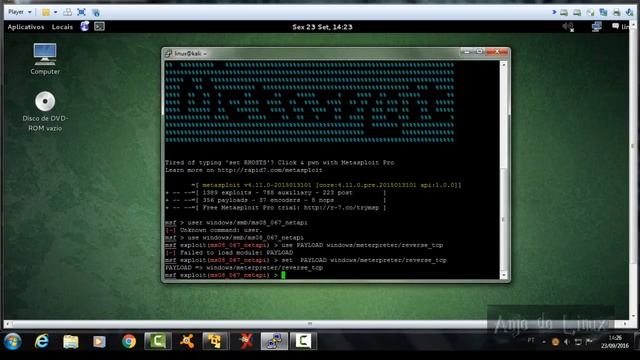 Intrusão Simples com Metasploit em Windows смотреть онлайн