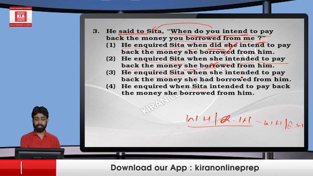 SSC English Language Direct indirect Speech Part 8 By Kiran Prakashan Hindi Medium смотреть онлайн