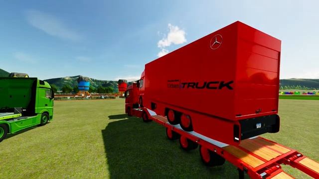TRANSPORT OF COLORS! TRACTORS AND TRUCKS TRANSPORTING #473 Farming Simulator 22 | LIVE смотреть онлайн