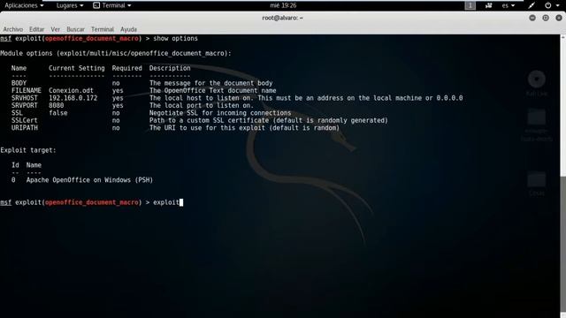 Conexion remota a Windows 10 a traves de las macros de Open Office 16 con Metasploit смотреть онлайн