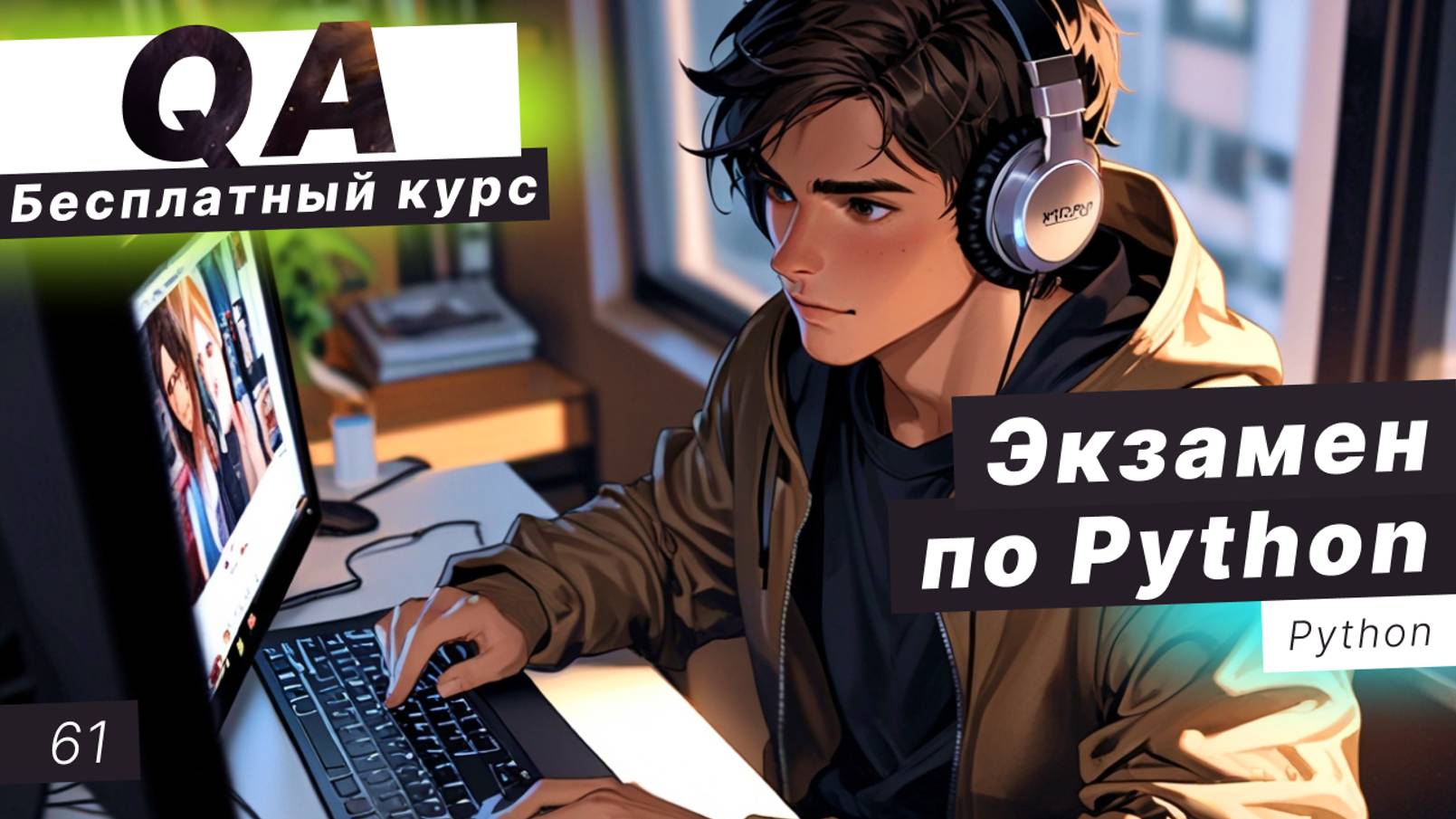 Урок 61. Реальный экзамен по Python смотреть онлайн