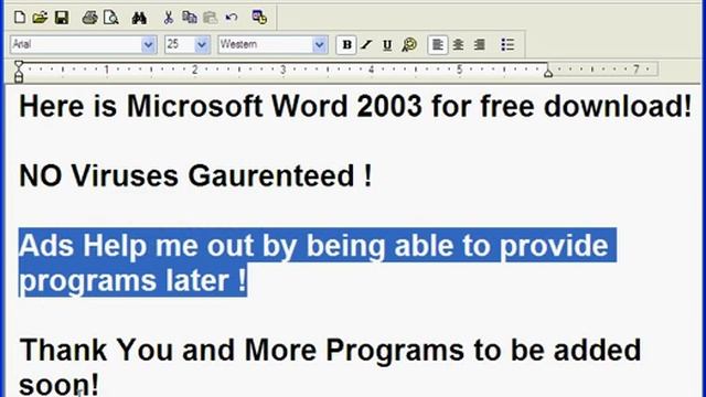 MS WORD 2003 Free Download! смотреть онлайн