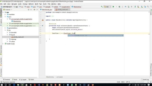 how to run first android program in android studio смотреть онлайн