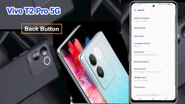Vivo t2 pro 5g back button setting | Vivo t2 pro me back button kaise lagaye/navigation key setting смотреть онлайн