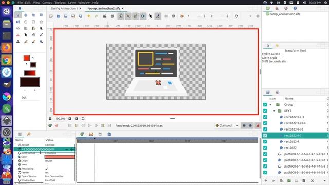 Animated Laptop with Synfig Studio смотреть онлайн