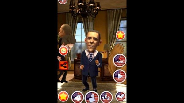 Talking Obama app. New free funny game for Android.