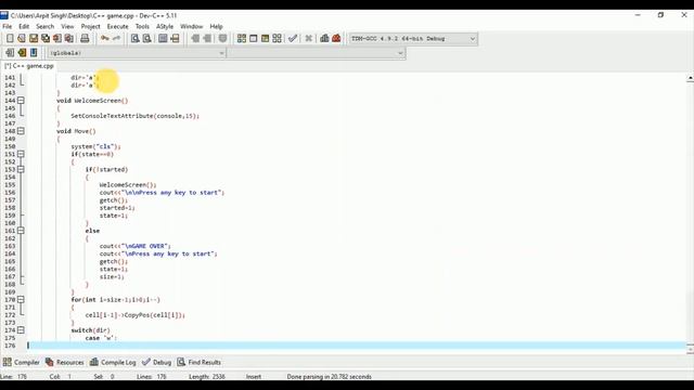 Building a snake game using c++ coding language || Mr. Coder || My first video ever.. смотреть онлайн