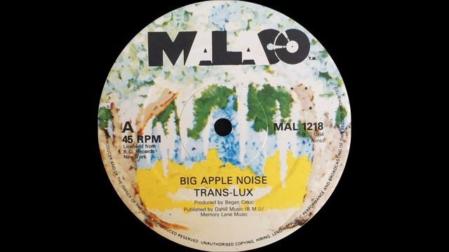 Trans Lux - Big Apple Noise ( Malaco Records 1984 ) смотреть онлайн
