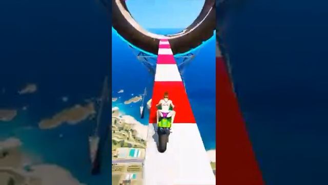 GTA V Dangerous Stunt On Mountin #short смотреть онлайн