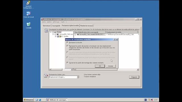 La restauration d'un ordinateur Windows Server 2003 ou Windows XP avec CorpoBack смотреть онлайн