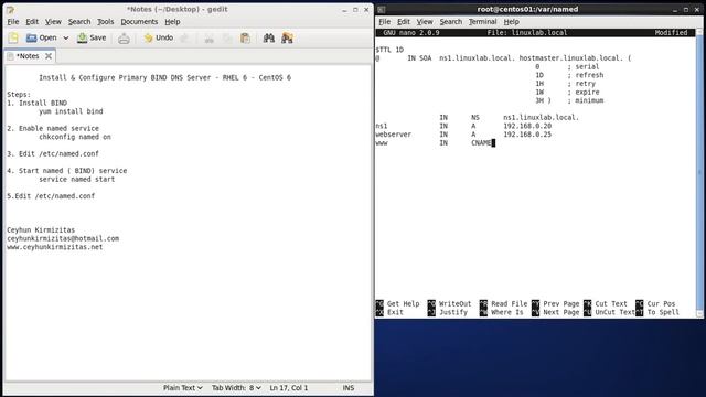 Install and Configure DNS Server on CentOS 6 смотреть онлайн