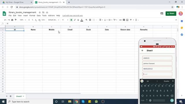 Library Book Issue Management Google Sheets Using Android App | Upsheet смотреть онлайн