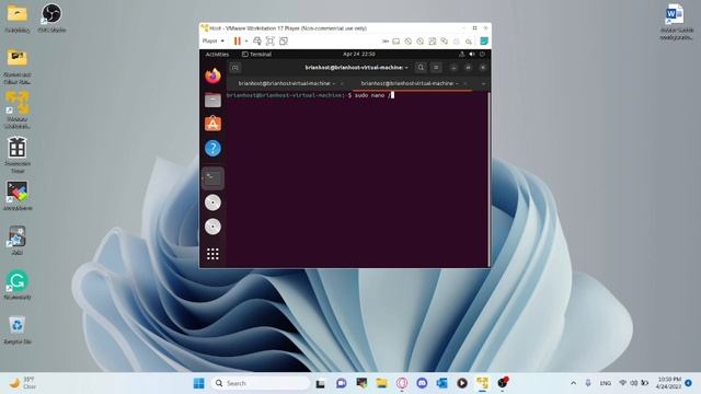 DHCP Server Configuration - VMWare - Ubuntu LTS 22.04.2 смотреть онлайн