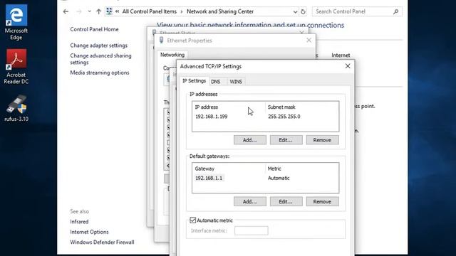 ADD DUAL IP ADDRESSES | WINDOWS 10 | MICROSOFT | CONTROL PANEL смотреть онлайн
