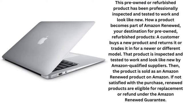 Apple MacBook Air MJVM2LL/A 11.6-Inch 128GB Laptop (Renewed) смотреть онлайн