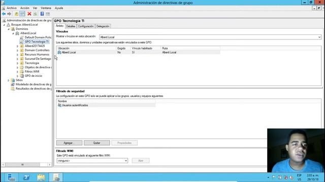 Creando objetos de directiva de grupo (GPO) en windows server 2012 смотреть онлайн
