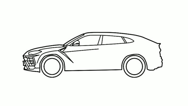How to draw a LAMBORGHINI URUS 2019 / drawing lambo urus 2018 car смотреть онлайн