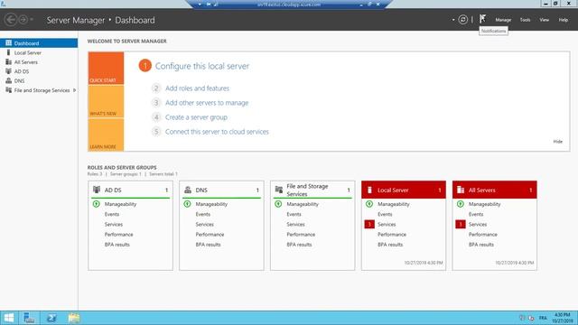 تثبيت خدمات AD و DNS و DHCP على خادم Windows 2012 R2 DataCenter "Azure смотреть онлайн