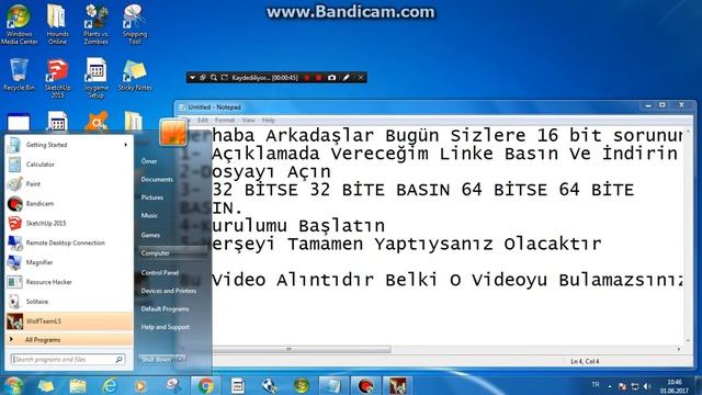 Windows 7 16 Bit Hatası Çözümü %100 смотреть онлайн