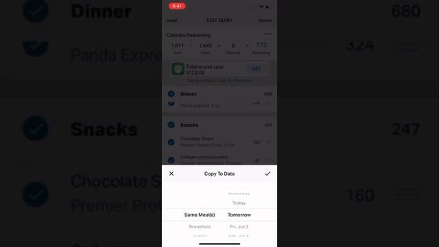 iPhone MyFitnessPal tutorial: How to replicate a day in your diary смотреть онлайн