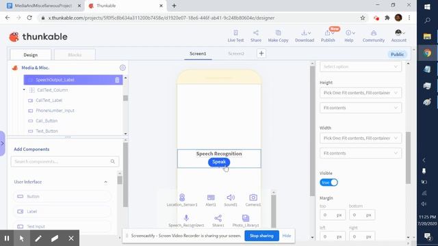 Speech Recognition | IOS & Android Apps With Thunkable