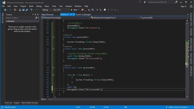 async await Task Tutorial .NET Framework C# Capitulo 6.15 смотреть онлайн