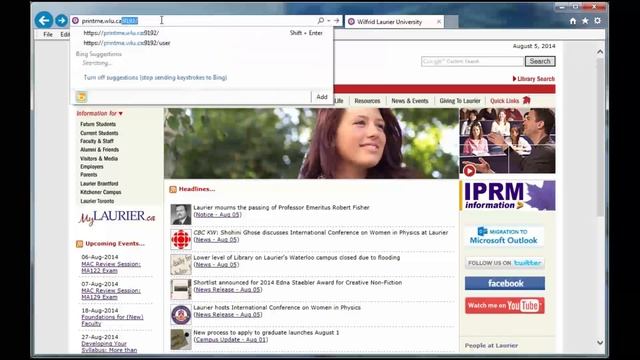 Laurier Printing Services - logging in to Paper Cut смотреть онлайн