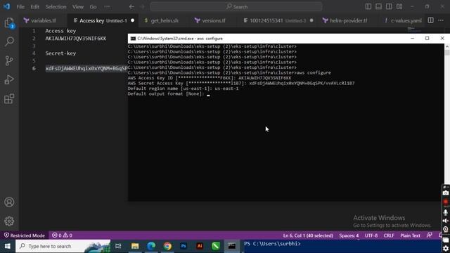 How to configure AWS cli in Windows system смотреть онлайн