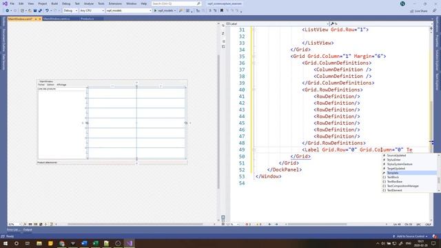 WPF with DockPanel Grid Menu StatusBar смотреть онлайн